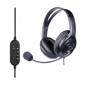 CODi wired binaural noise cancelling USB-A headset (large ear cups)