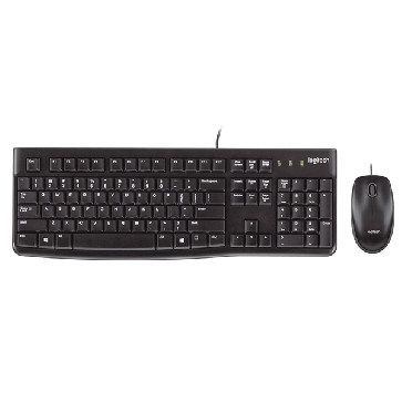 Logitech MK120 Wired Mouse And Keyboard Deskset