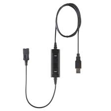 Duplex Jabra compatible QD to USB bottom cable with integrated call control