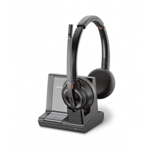 Poly Savi 8220 office binaural wireless ANC headset for phone, PC & mobile - Teams Certified