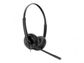 Yealink YHS34 binaural wired QD headset (QD to RJ9)