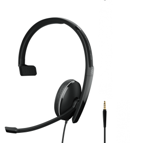 EPOS ADAPT 135 II monaural wired headset with 3.5 mm jack