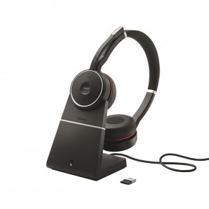 Jabra Evolve 75 MS Stereo (with charging stand) - binaural bluetooth ANC headset