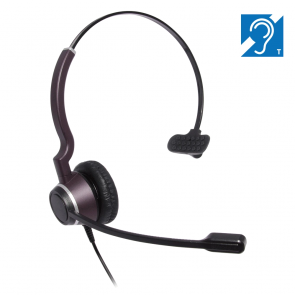 JPL HAC-1 monaural HAC headset, compatible with most hearing aids