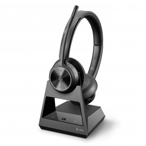 Poly Savi 7320 binaural wireless headset for deskphone and PC