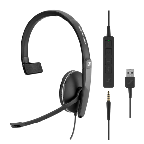 EPOS ADAPT 135 USB - A monaural wired headset with 3.5 mm jack