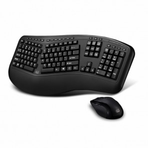 Adesso Wireless Ergonomic Keyboard and Laser Mouse (UK)