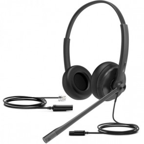 Yealink YHS34 binaural wired QD headset (QD to RJ9)