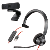 Poly Blackwire 3310 USB headset & Logitech C925e webcam bundle