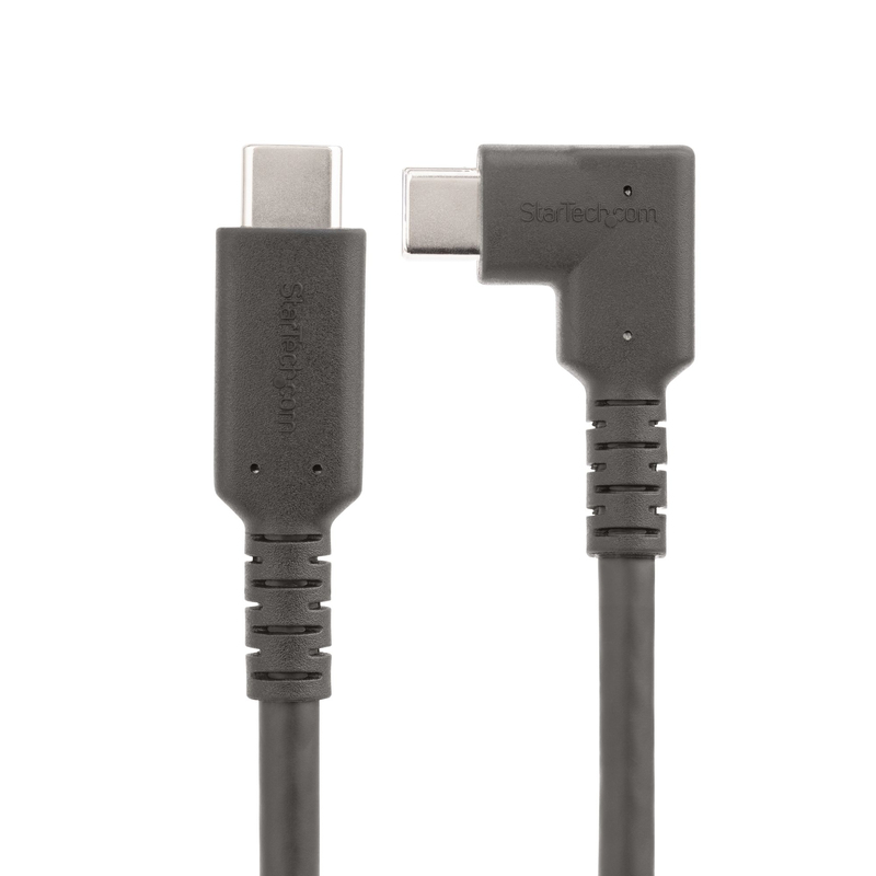 StarTech.com 6.6ft (2m) USB-C Cable, Right-Angled, USB 5Gbps, 100W (5A) Power Delivery, 4K 60Hz DP Alt Mode, Rugged USB C Cord - - Image 10