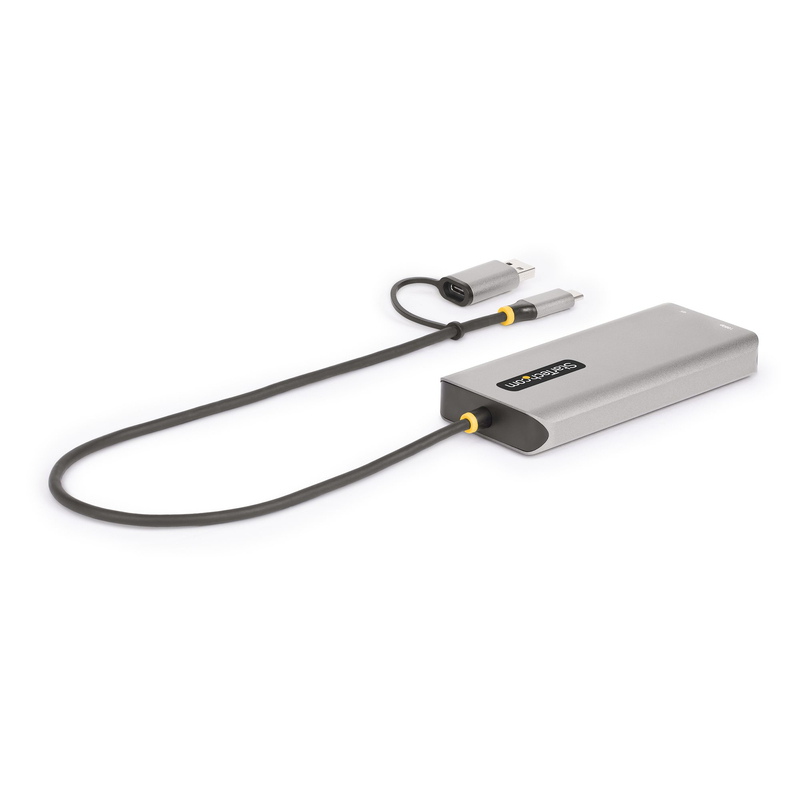 StarTech.com USB-C Multiport Adapter w/Attached USB-C to USB-A Dongle, Dual HDMI (4K30Hz/1080p60Hz), 3x USB-A 5Gbps, Mini Travel - Image 7