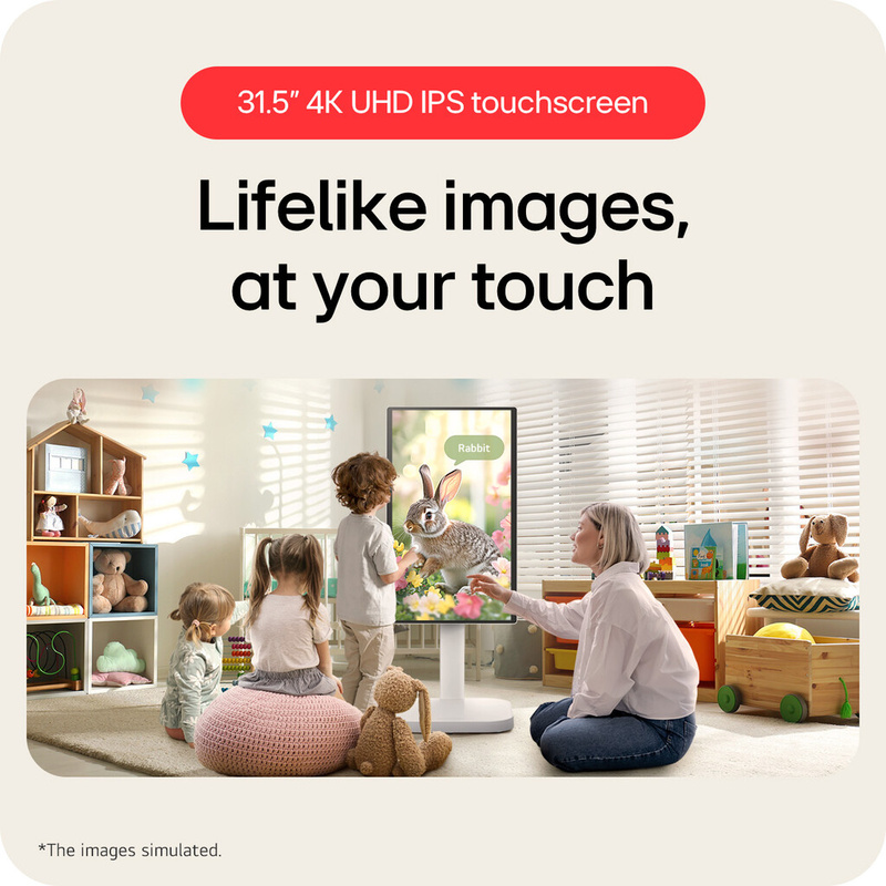 LG 32U889SA-W computer monitor 80 cm (31.5") 3840 x 2160 pixels 4K Ultra HD LCD Touchscreen White - Image 6