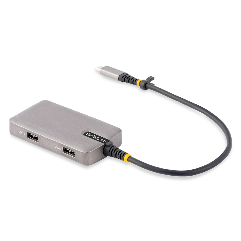 StarTech.com USB-C Multiport Adapter - 4K 60Hz HDMI w/HDR - 3-Port USB Hub - 100W Power Delivery Pass-Through - Works With Chrom